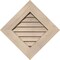 Ekena Millwork Diamond Gable Vent Unfinished, Non-Functional, Pine Gable Vent w/ Decorative Face Frame, 20"W x 20"H GVWDI20X2002SDUPI - alternate 1